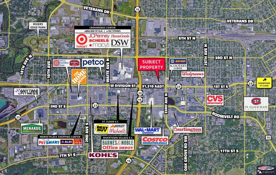 Spaces For Lease at Midtown Square, St Cloud. Retail and Office